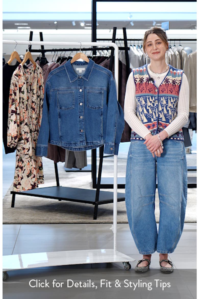 Back Pleat Denim Jacket video