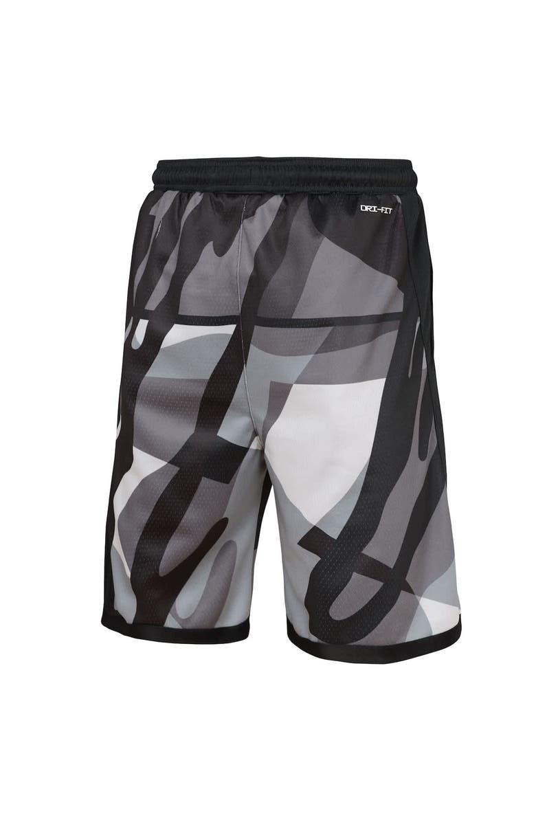 Nike Youth Nike  Black Brooklyn Nets 2024/25 City Edition Swingman Performance Shorts, Alternate, color, 