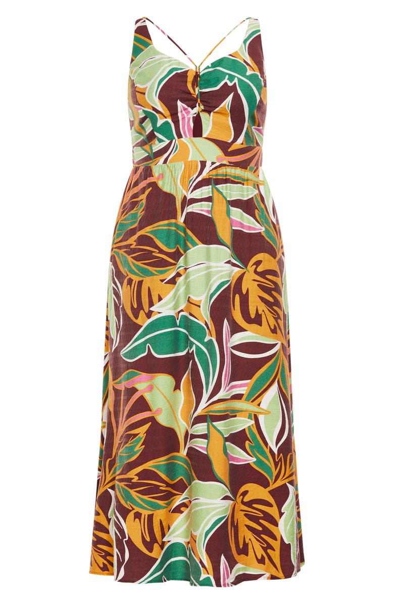 City Chic Iman Floral Maxi Dress, Alternate, color, 
