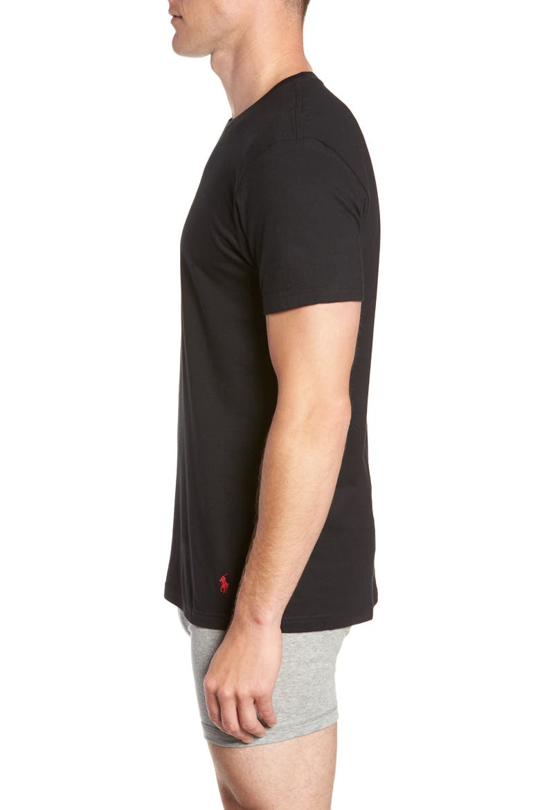 3-Pack Crewneck T-Shirts, Alternate, color, BLACK