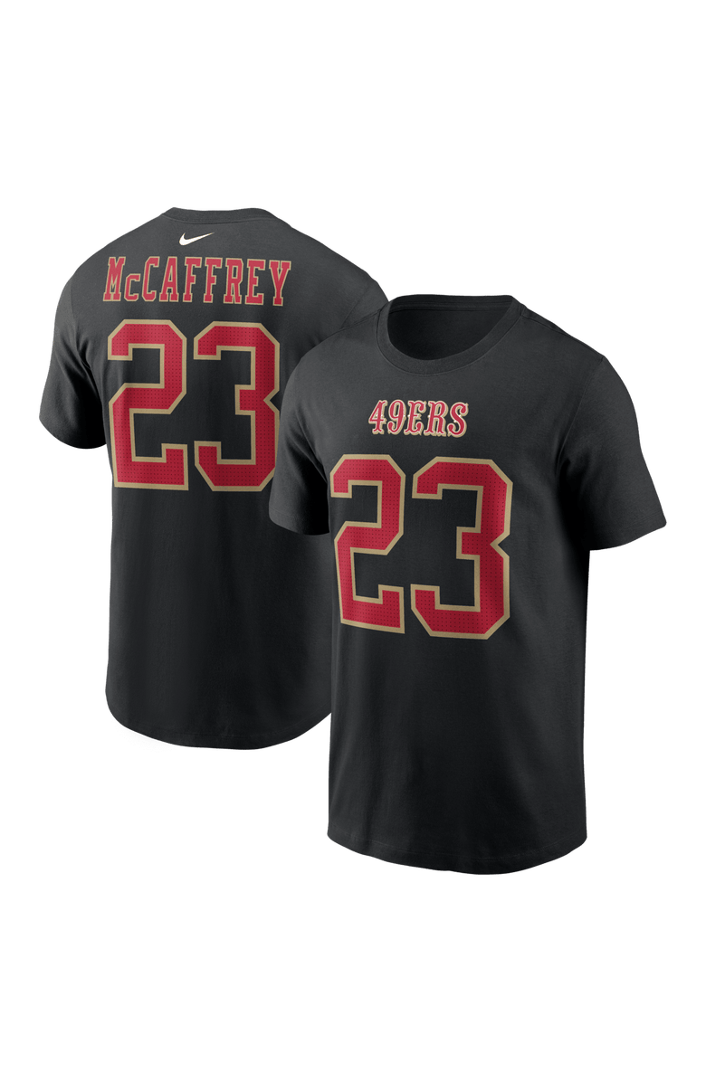 Nike Men's Nike Christian McCaffrey Black San Francisco 49ers Carbon Name & Number T-Shirt, Main, color, Black