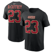 Nike Men's Nike Christian McCaffrey Black San Francisco 49ers Carbon Name & Number T-Shirt