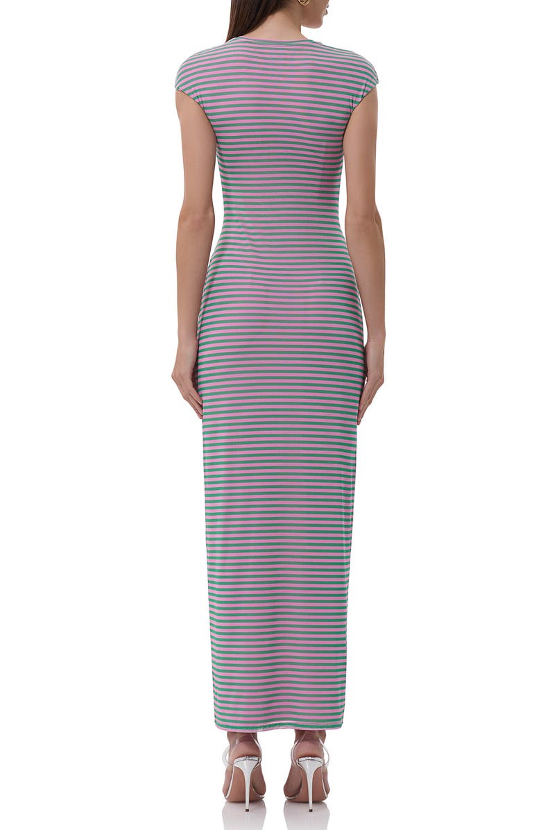 AFRM Cody Mesh Maxi Dress, Alternate, color, Rose Stripe