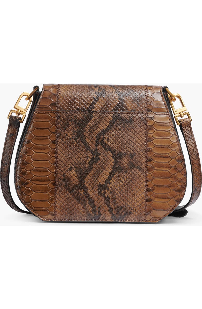 Donna Karan New York Bellerose Flap Python Crossbody, Alternate, color,