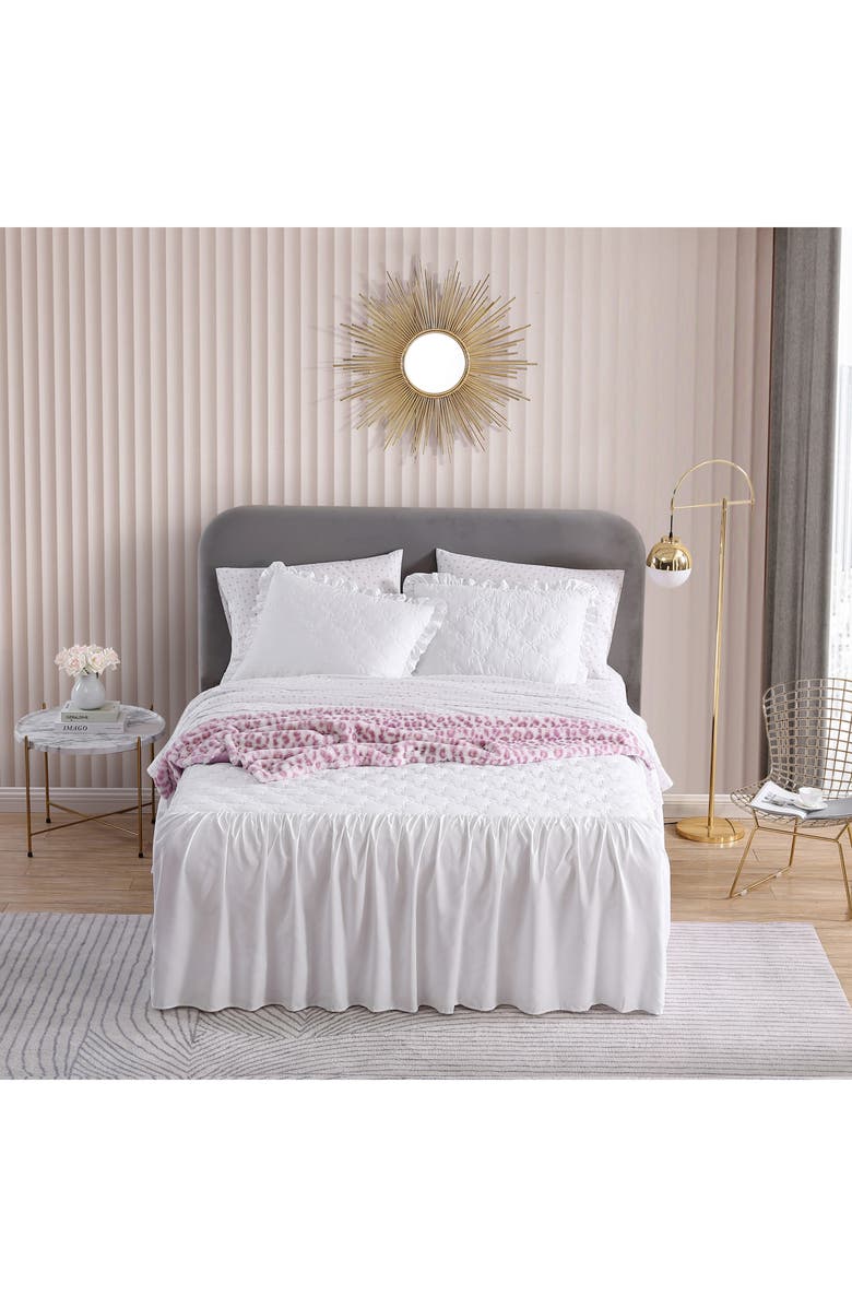Betsey Johnson Solid Microfiber Bedspread & Sham Set, Alternate, color,