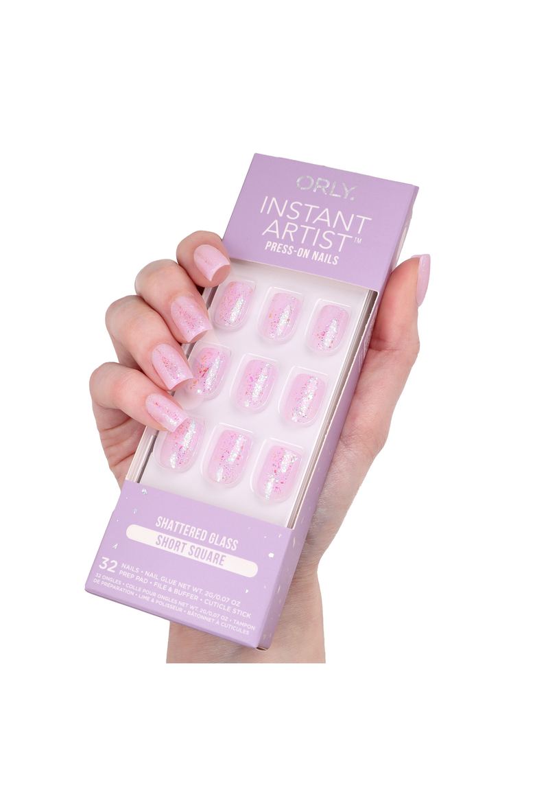 Shattered Glass Effect Press-On Nails, Alternate, color, None