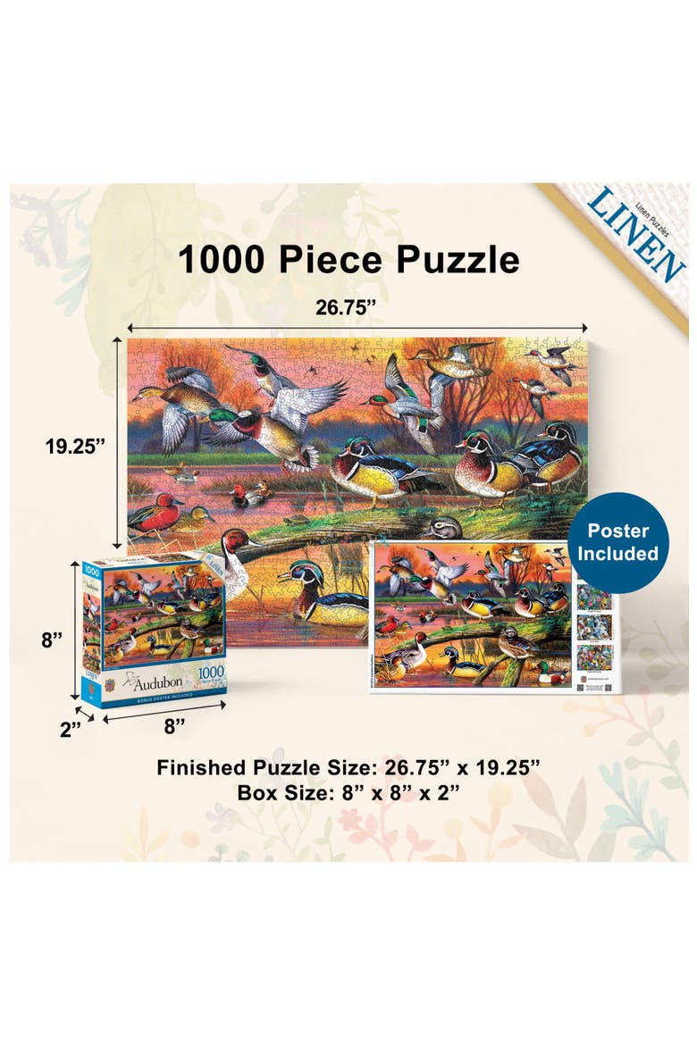 Autumn Feathers 1000 Piece Jigsaw Puzzle, Alternate, color, Multicolor