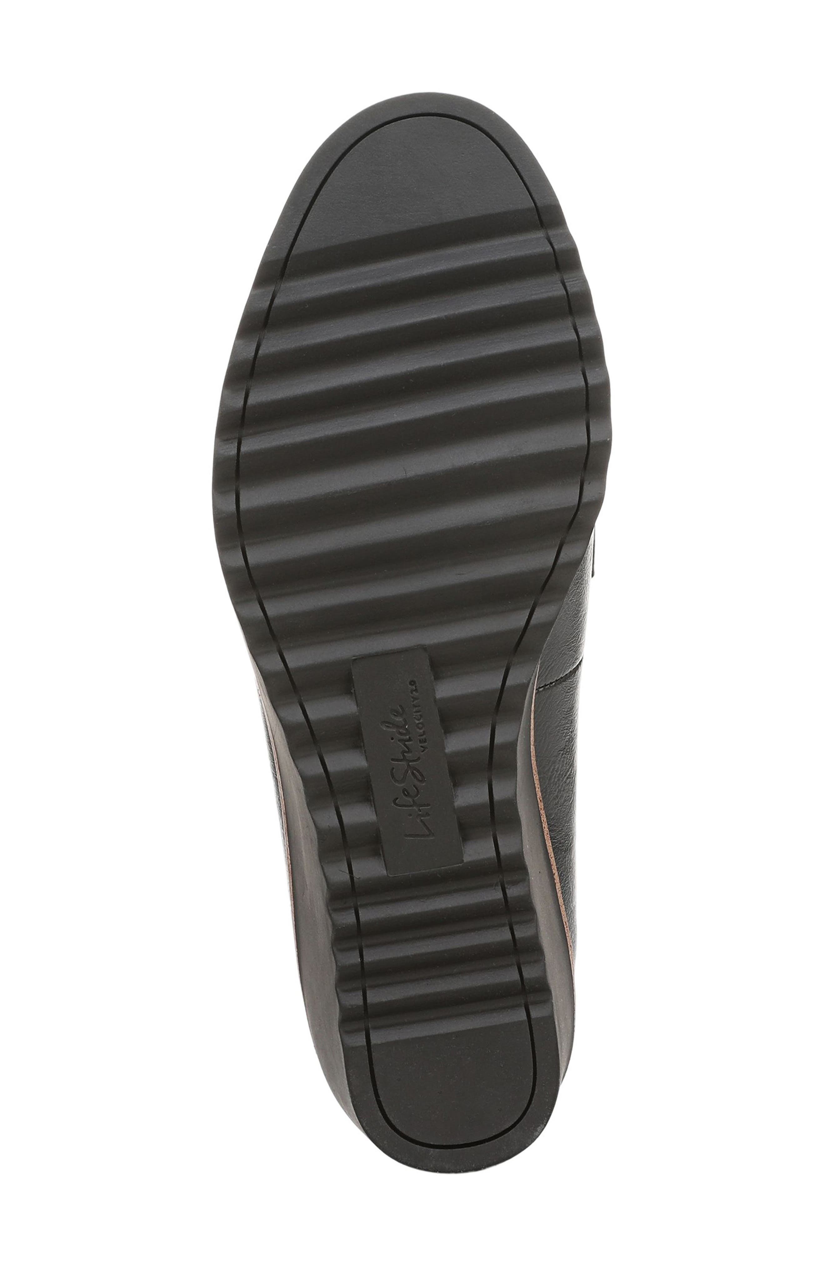 LifeStride Zed Wedge Loafer Pump, Alternate, color, Black