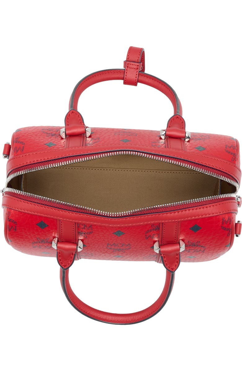 MCM Aren Visetos Barrel Bag, Alternate, color,