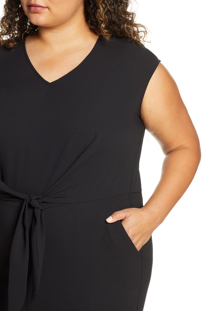 Vince Camuto Tie Front Jumpsuit, Alternate, color, 