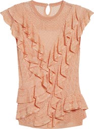Ulla Johnson Angelica Ruffle Detail Sleeveless Sweater