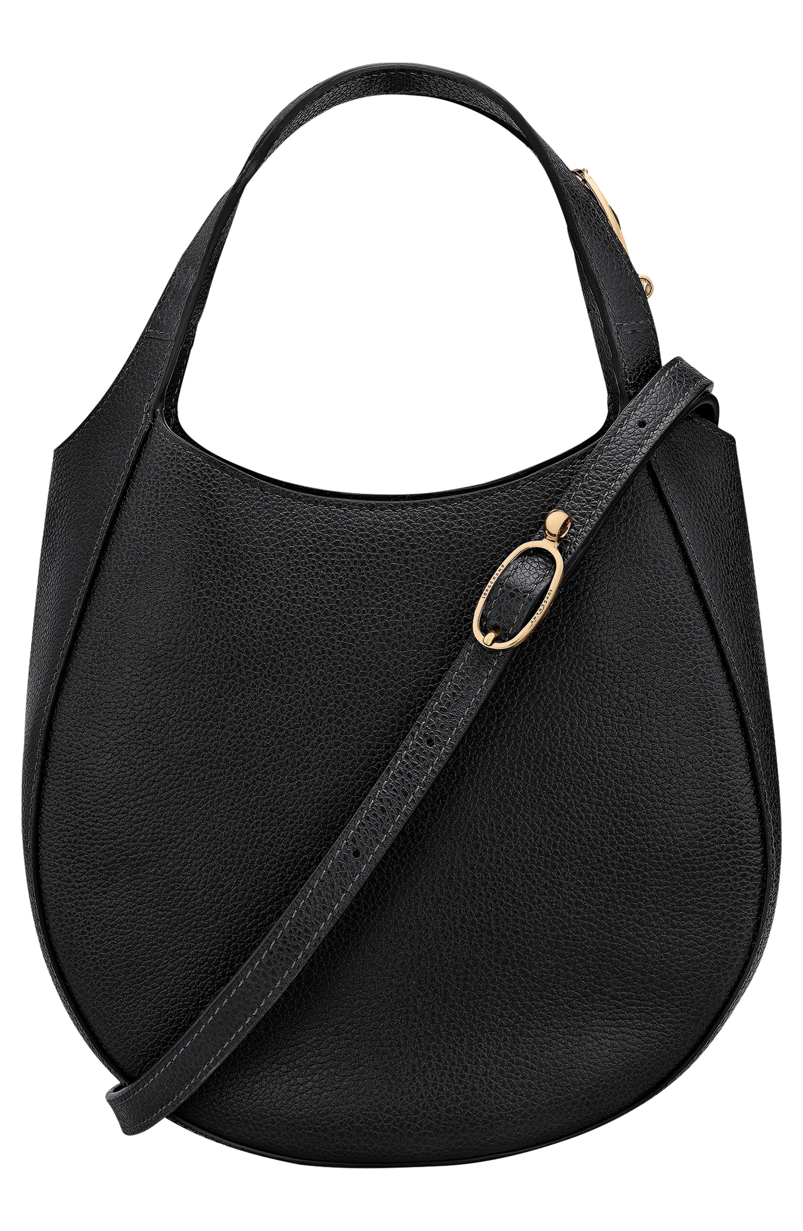 Longchamp Le Foulonné Leather Top Handle Crossbody Bag, Alternate, color, 