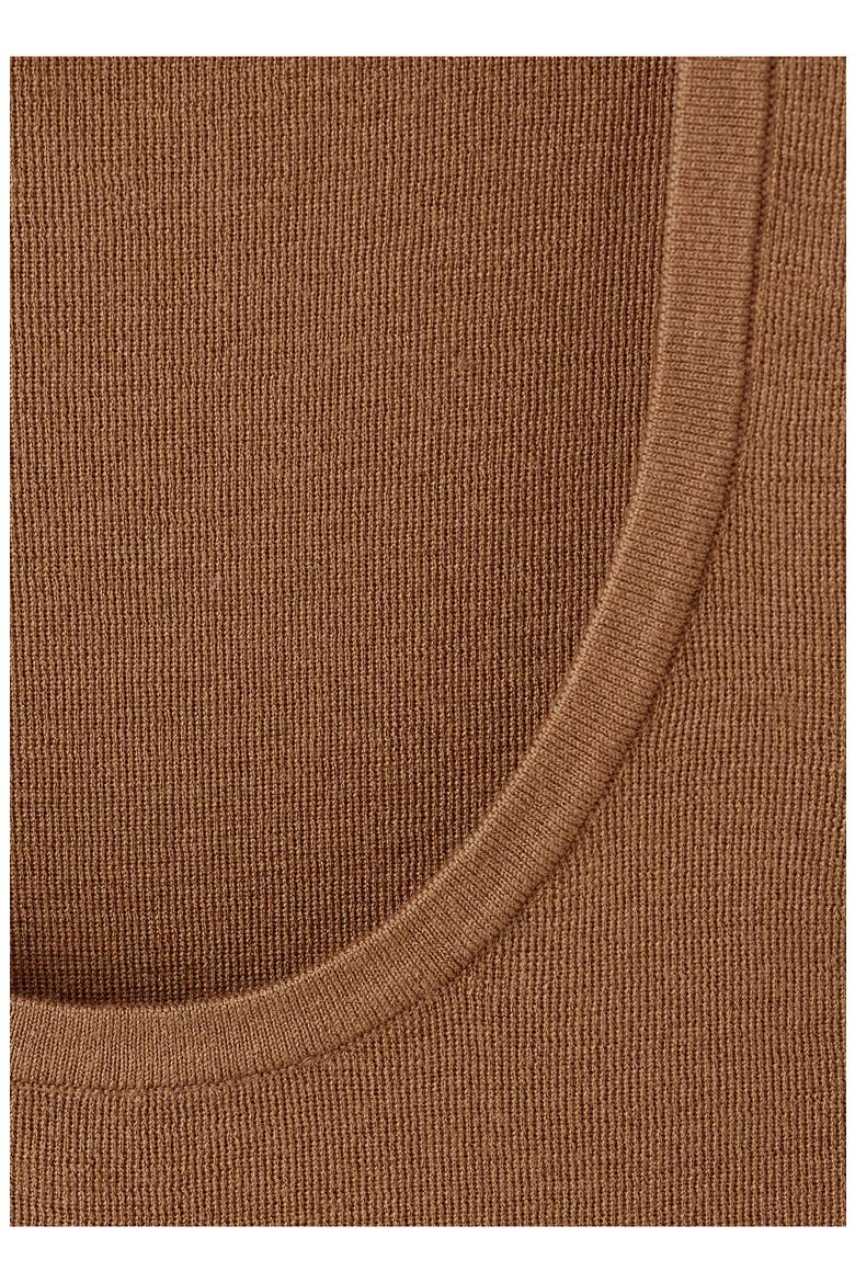 Wool & Cotton Sweater Tank, Alternate, color, TOBACCO BROWN