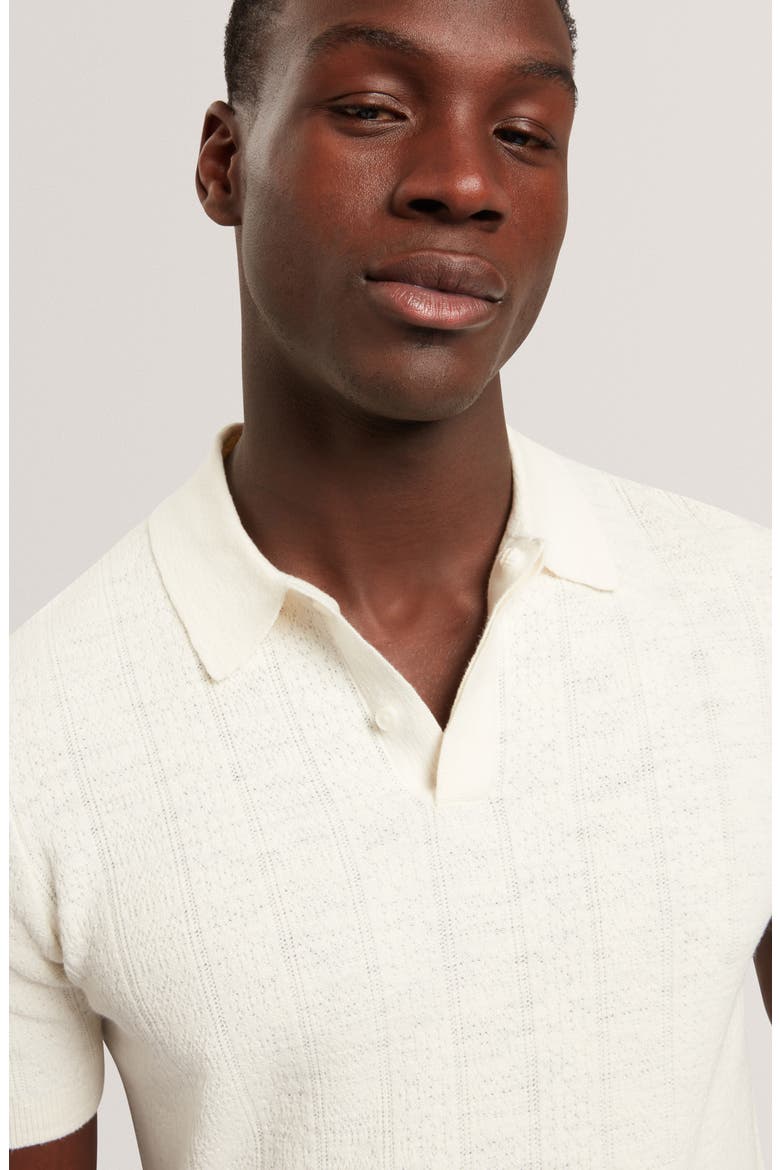 Edgard Cotton & Linen Polo, Alternate, color, ECRU