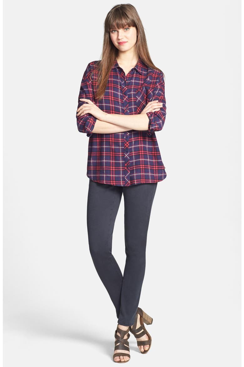'Alina' Colored Stretch Skinny Jeans, Alternate, color, ECLIPSE