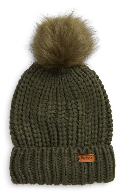 Saltburn Faux Fur Pom Beanie