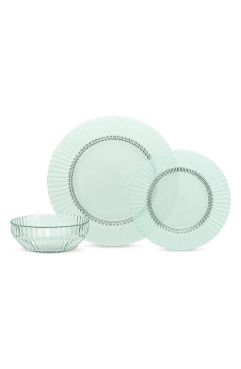 Archie 12-Piece Glass Dinnerware Set