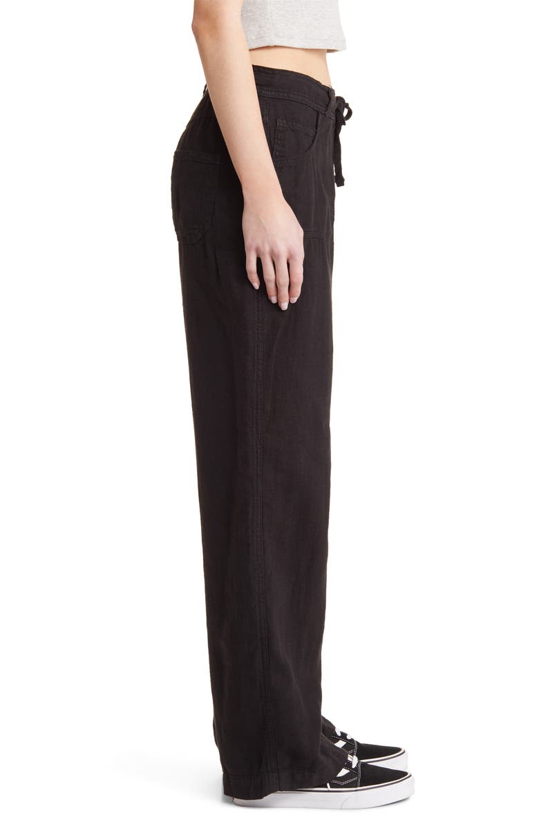 BDG Urban Outfitters Drawstring Waist Linen Pants, Alternate, color,