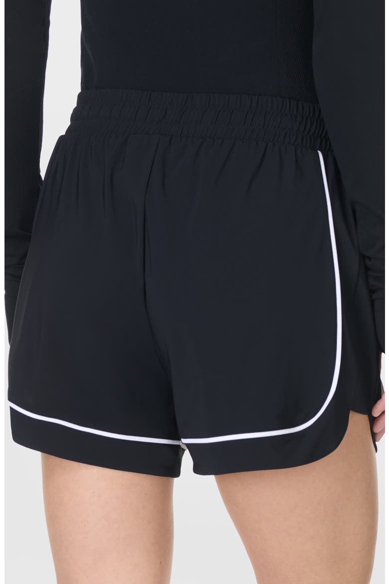 Explorer Track Piped Shorts, Alternate, color, BLACK