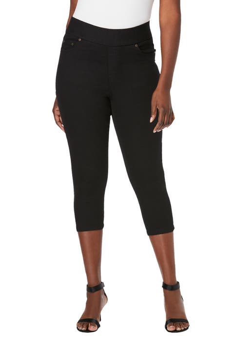 Comfort Waist Stretch Denim Capris (Plus)