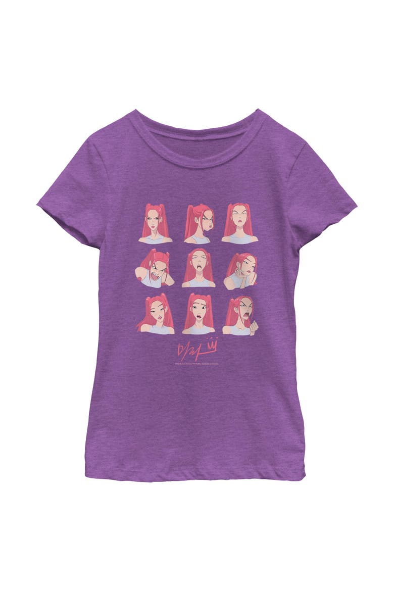 Girl's Kpop Demon Hunters The Expressions of Mira  Graphic T-Shirt, Main, color, Purple: Mira