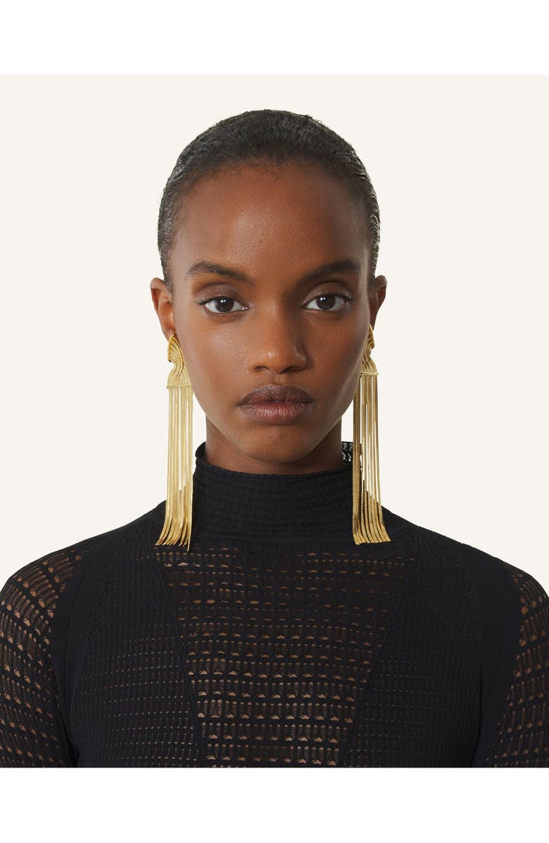 Lanvin Chain Earrings, Alternate, color, Gold