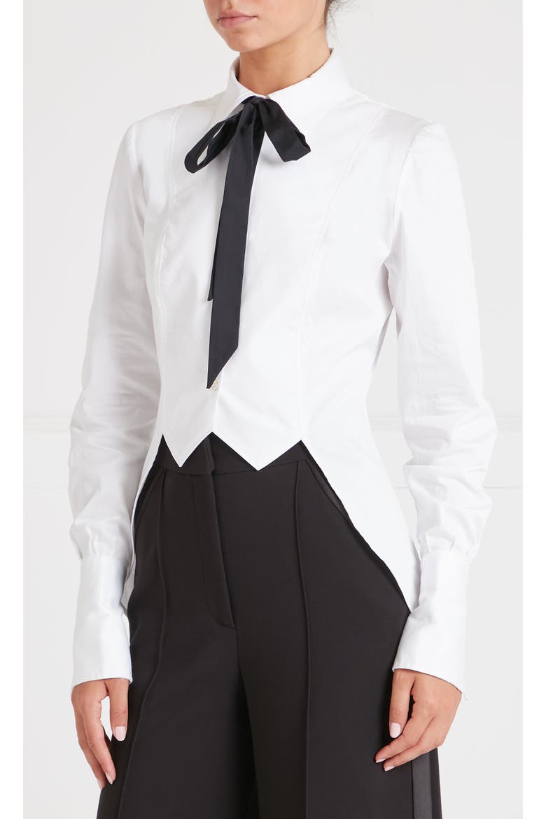 June Tail Shirt, Main, color, White