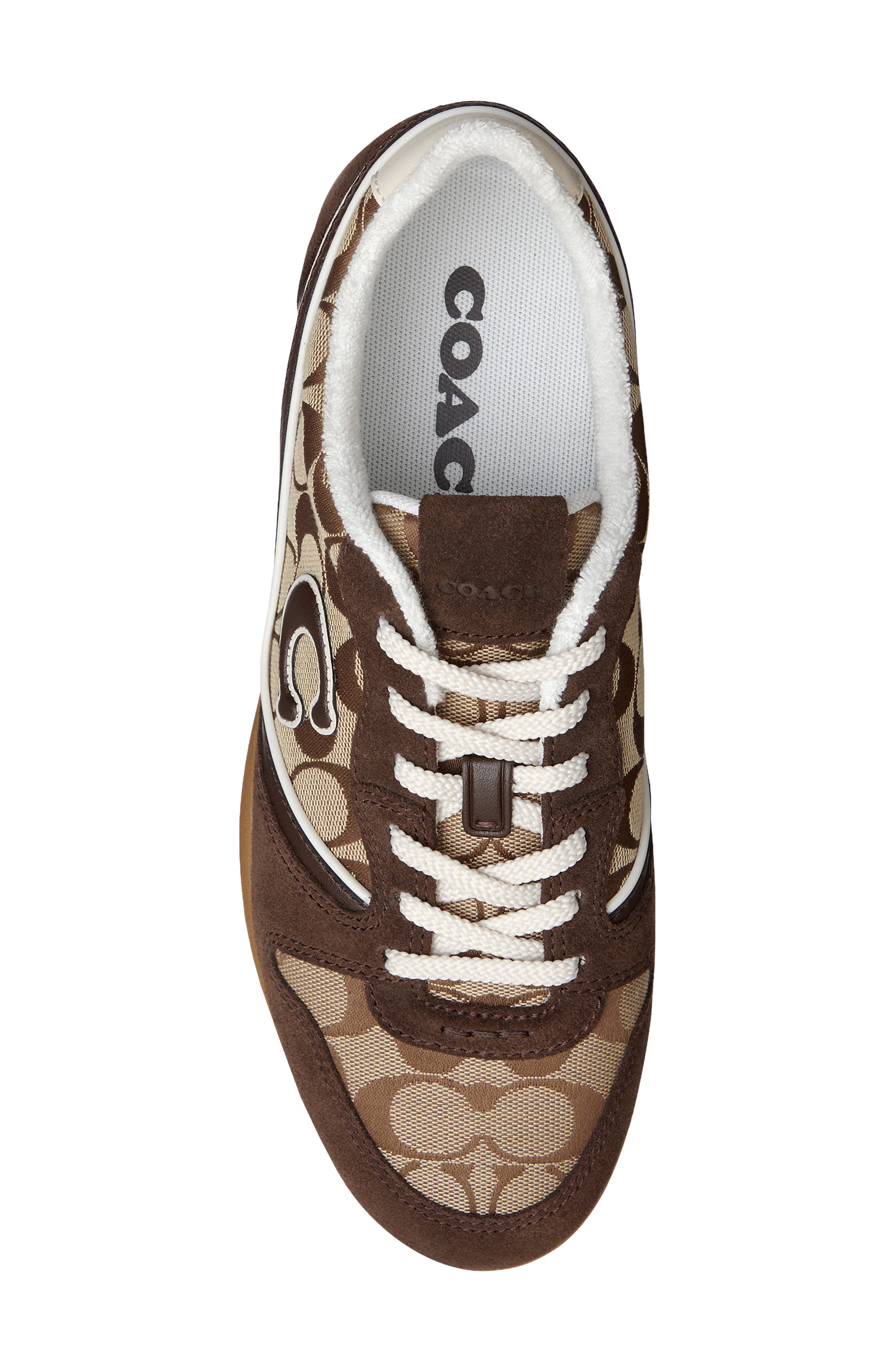 Track Sneaker, Alternate, color, TAN/ DARK CHOCOLATE
