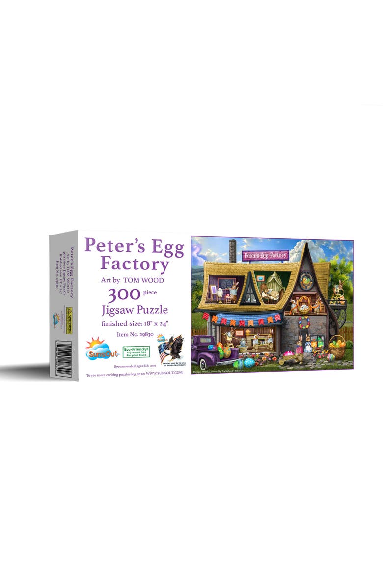 Sunsout Peter's Egg Factory 300 piece Jigsaw Puzzle for Adults, Main, color, Multicolor