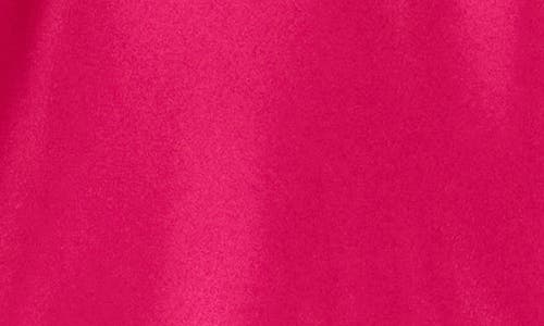 Shop Bebe V-neck Spaghetti Strap Satin Slip Dress In Fuchsia