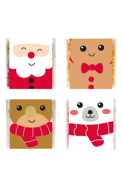 sugarfina Santa & Friends Set of 4 Candy Cubes 