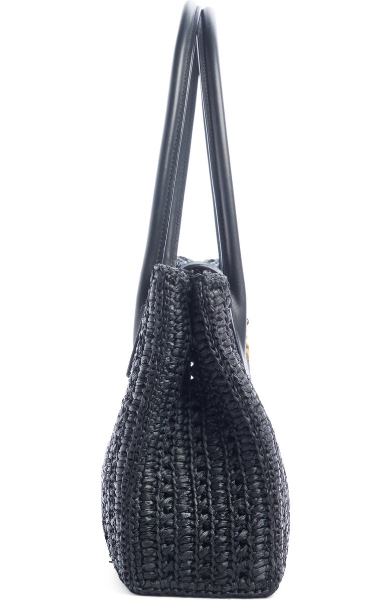 Saint Laurent Panier Raffia Tote, Alternate, color,
