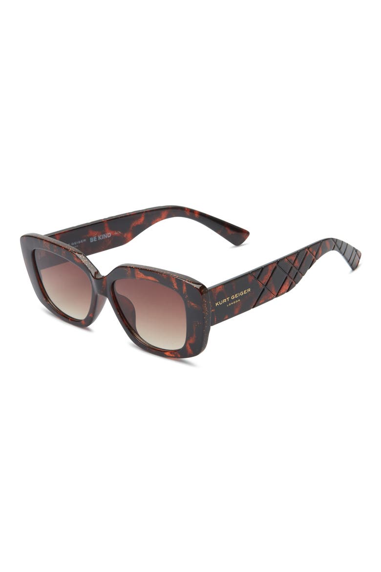 Square Sunglasses, Alternate, color, GLITTER HAVANA