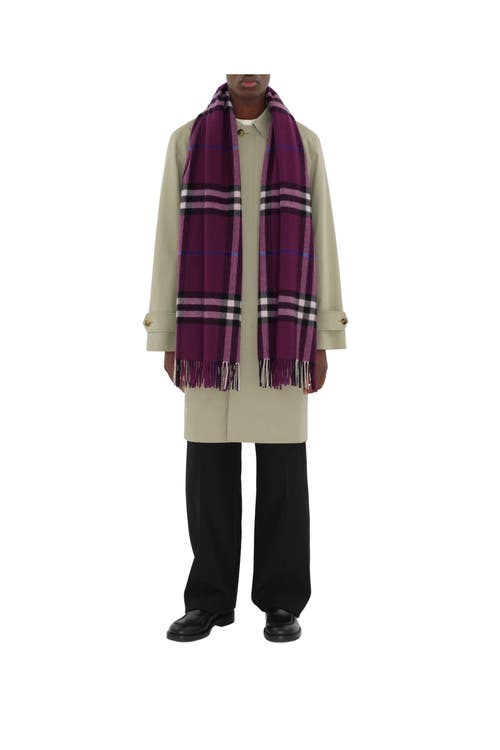 BURBERRY BURBERRY WIDE CHECK CASHMERE SCARF