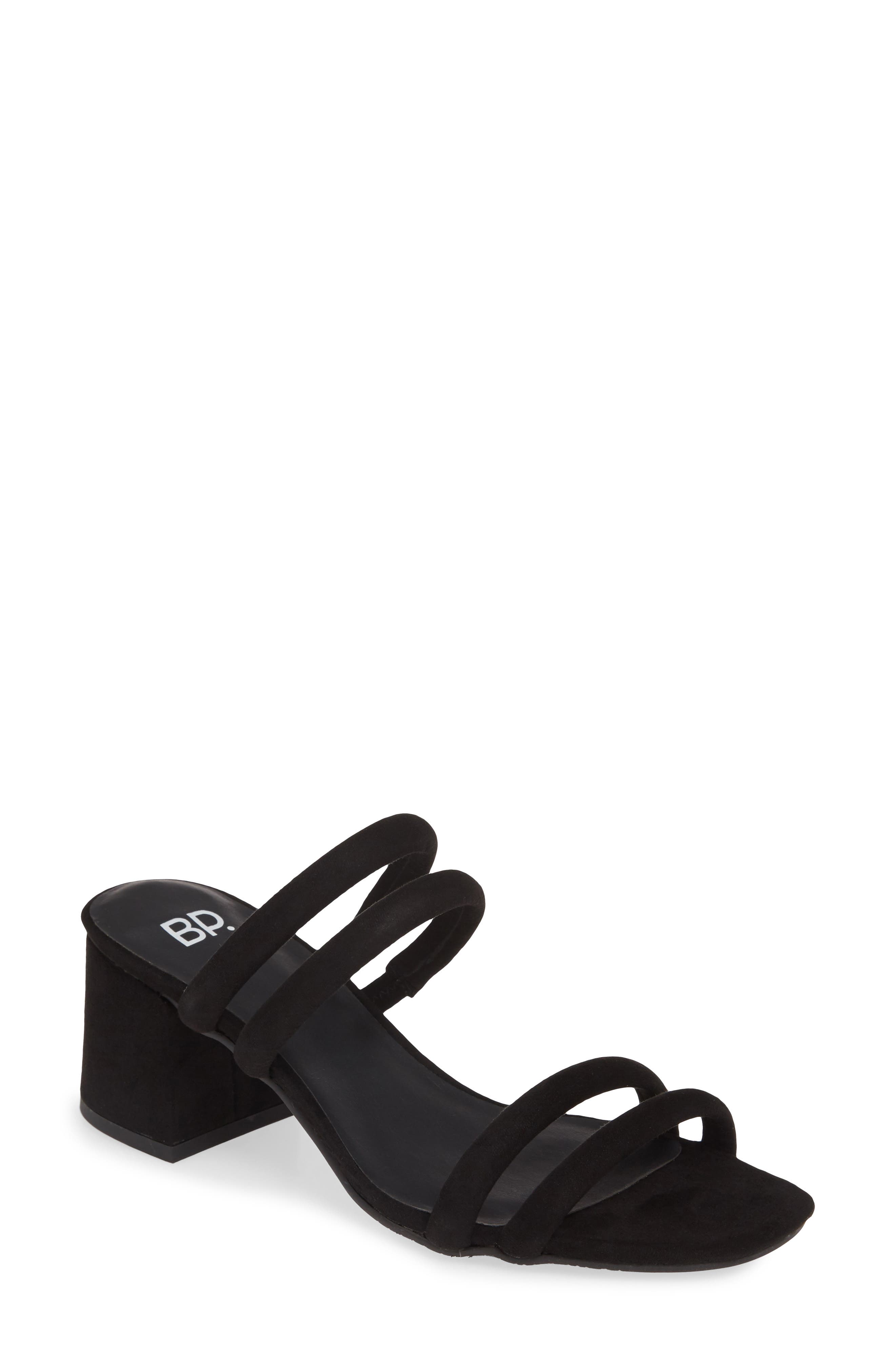 BP. Lucia Block Heel Slide Sandal, Main, color, 
