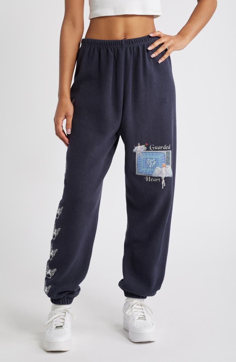 BOYS LIE Guarded Angel Interlock Kimmy Cotton Sweatpants, Main, color,