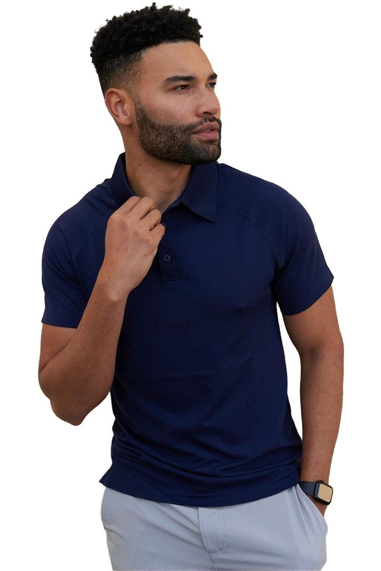 Men's The Training Day Polo, Alternate, color, Deep Navy