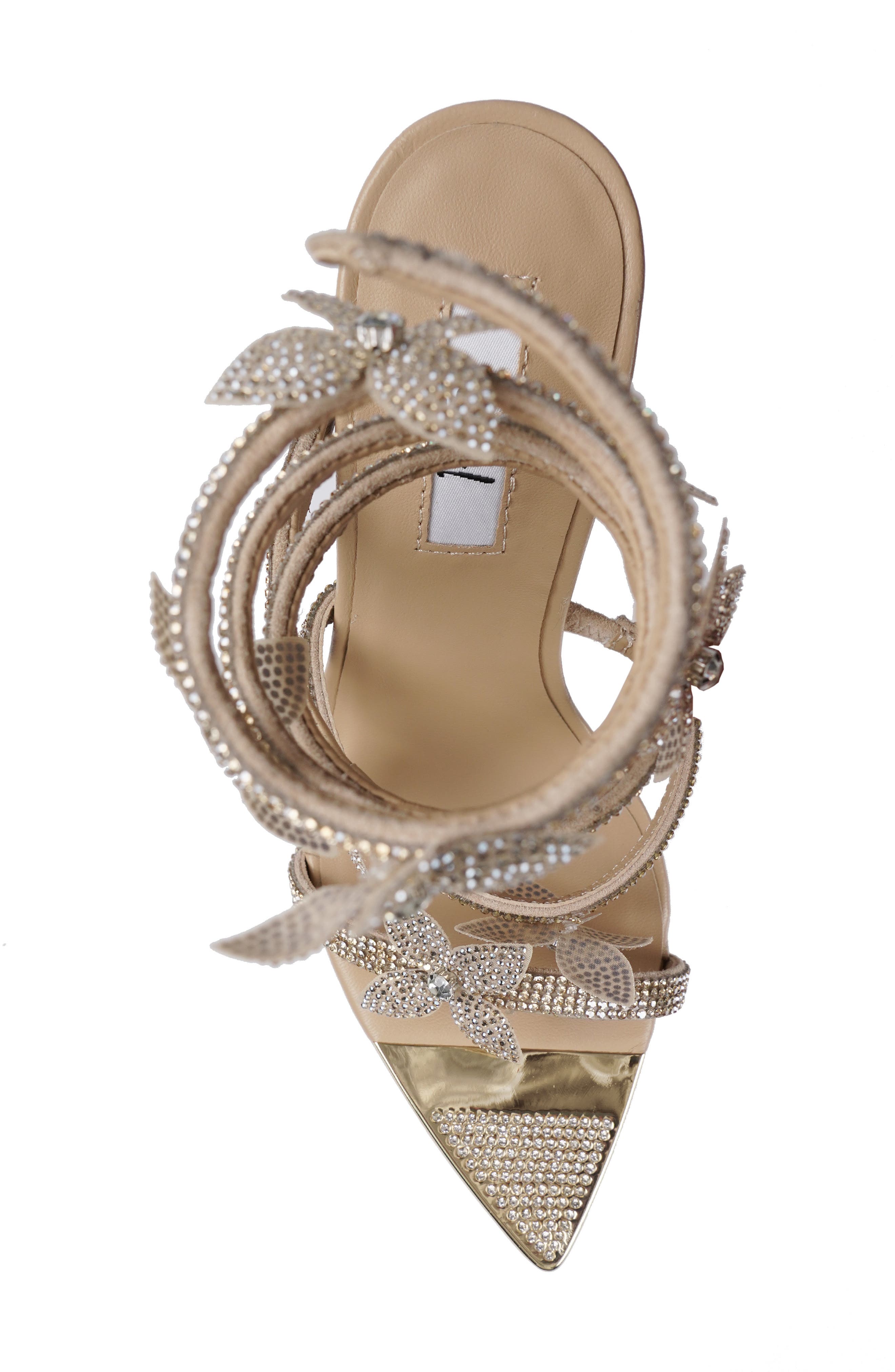 Zinnia Embellished Strappy Platform Sandal, Alternate, color, GOLD SUEDE