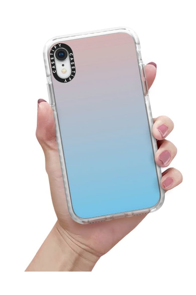 Blue Pink Gradient iPhone X/Xs Phone Case, Alternate, color, PINK/BLUE