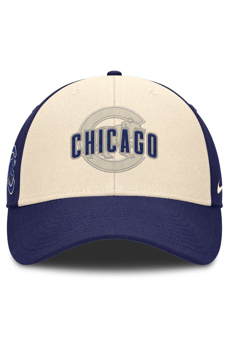 Nike Men's Nike Royal/Natural Chicago Cubs Statement Club Performance Adjustable Hat, Alternate, color, Royal