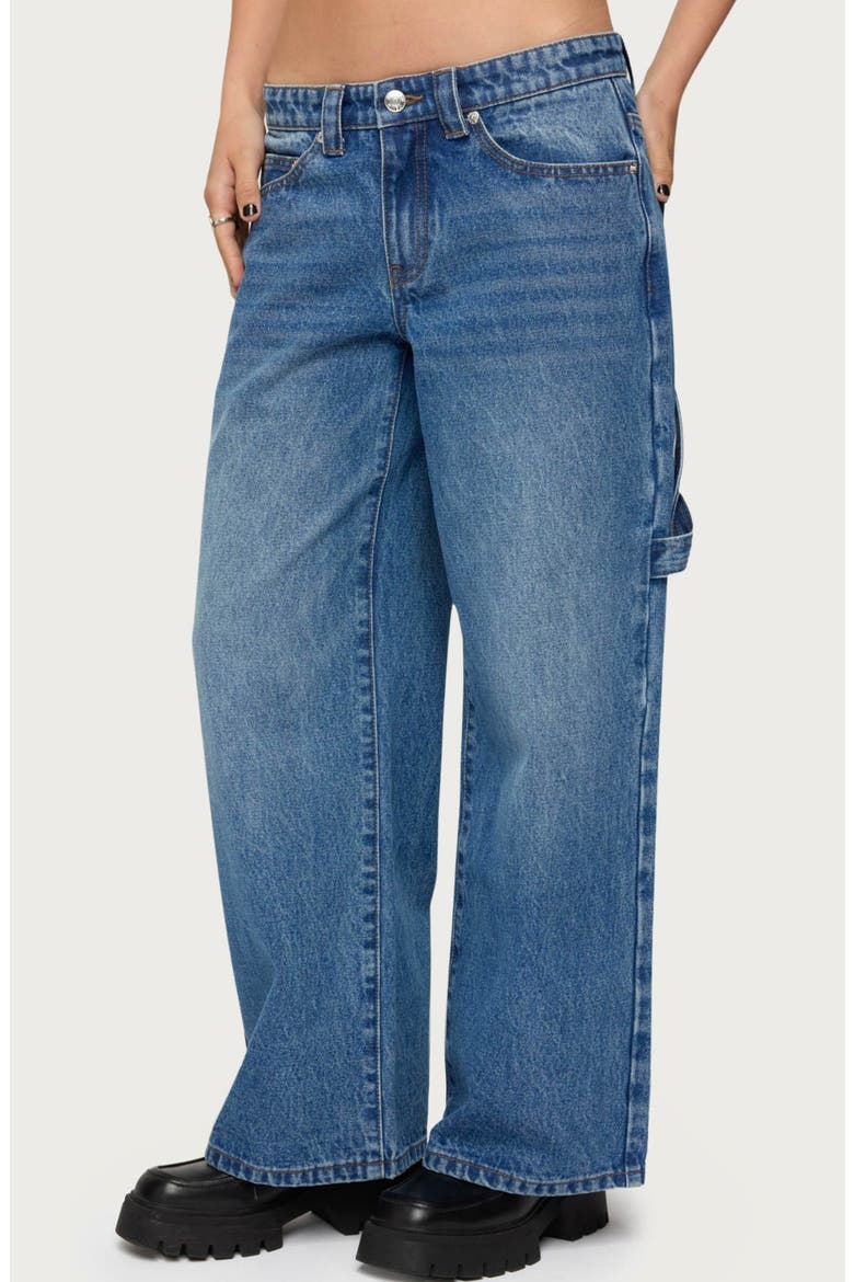 Low Rise Carpenter Jeans, Alternate, color, BLUE
