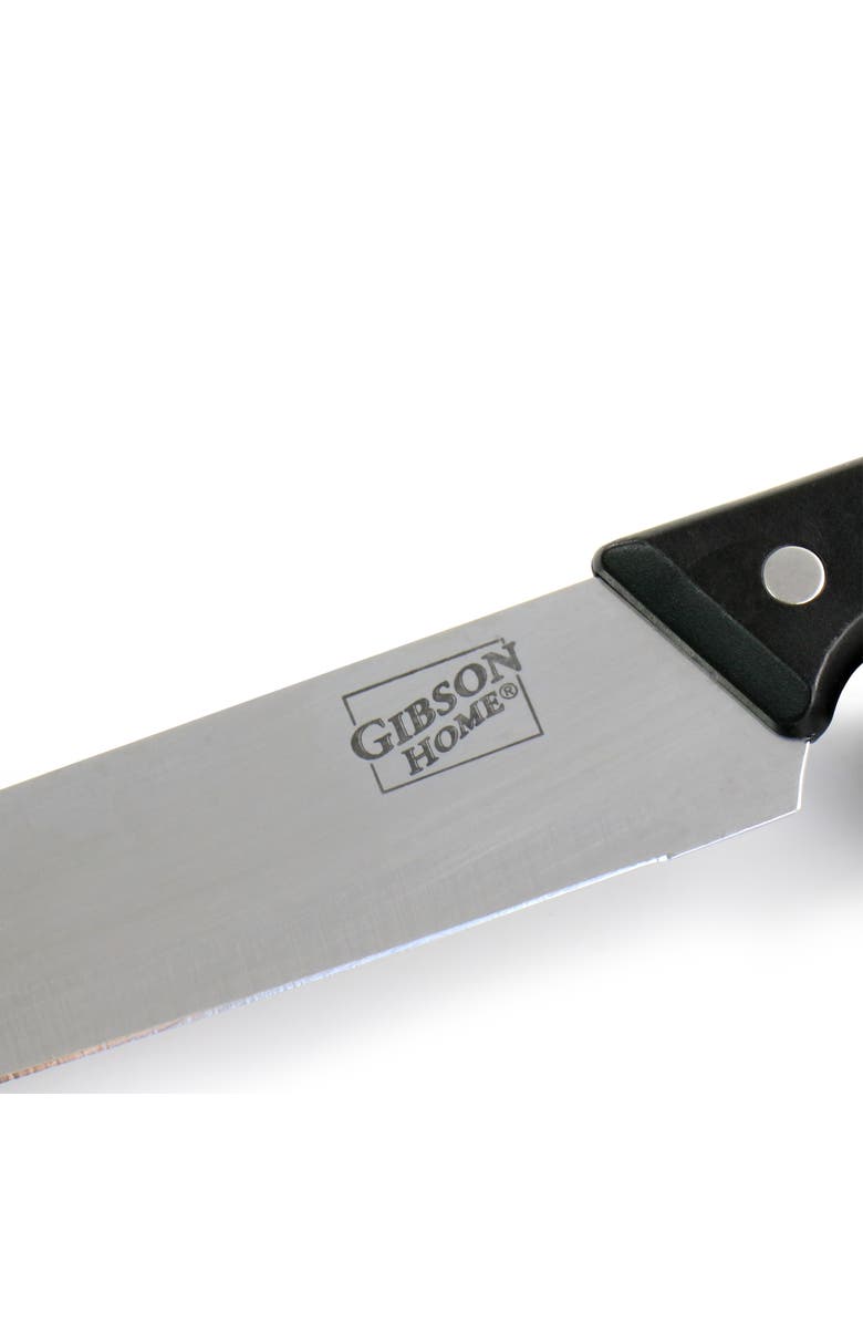 Gibson 7pc Canterbury Stainless Steel Cutlery Set, Alternate, color, Black