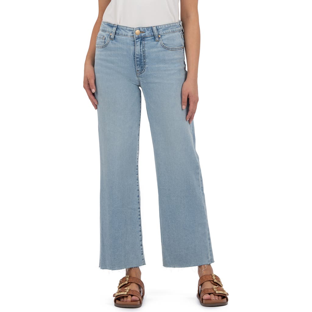 Kut From The Kloth Fay Raw Hem High Waist Ankle Straight Leg Jeans