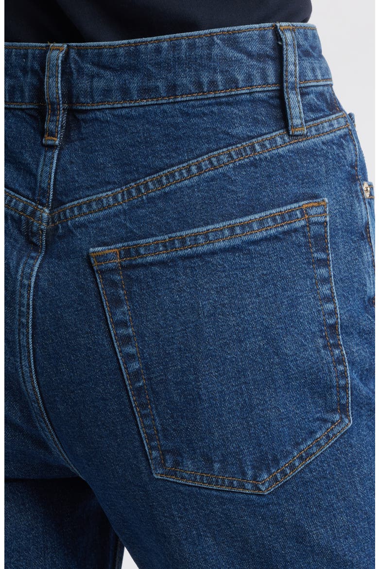 The Ruler High Waist Ankle Straight Leg Jeans, Alternate, color, WRITTEN