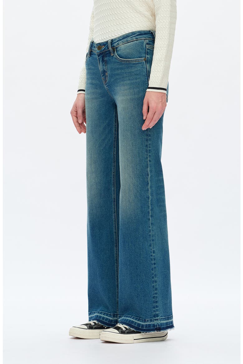 Low Rise Wide Leg Jeans, Alternate, color, RETRO DARK BLUE