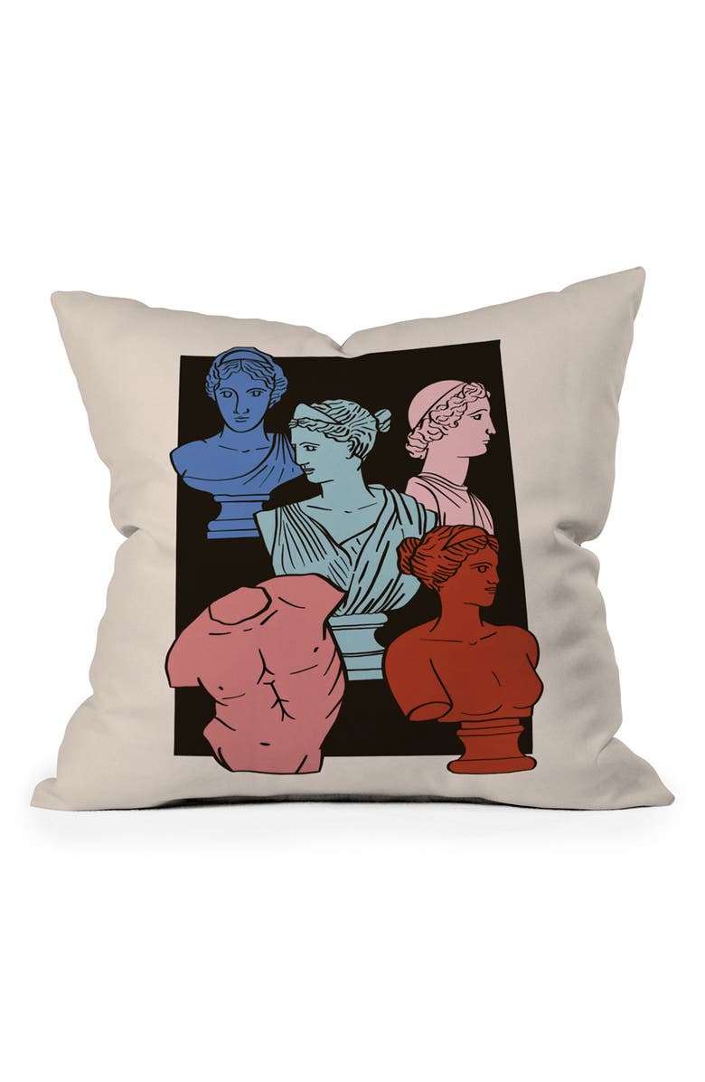 Deny Designs Classic Busts Throw Pillow, Main, color, Multi