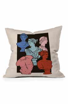 Deny Designs Classic Busts Throw Pillow