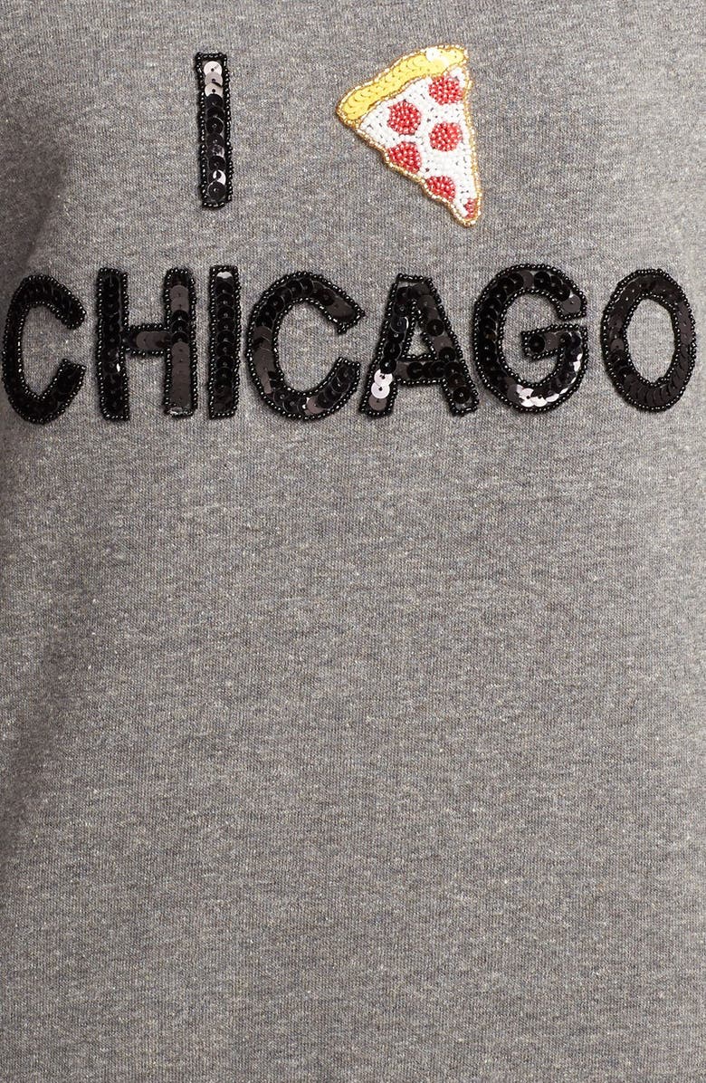 Bow & Drape 'Chicago' Sequin Sweatshirt, Alternate, color,