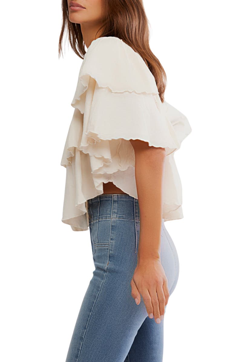 Free People Rose Party T-Shirt, Alternate, color, Sugar Swizzle