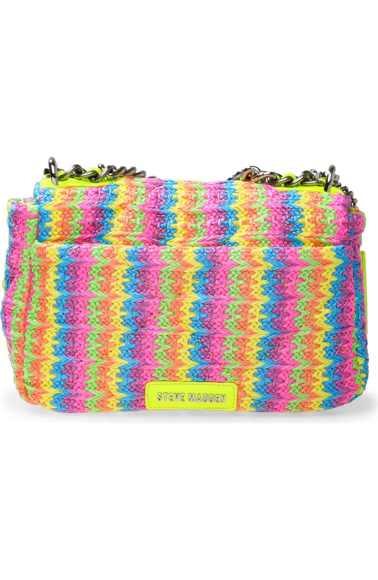 Steve Madden Prism Woven Neon Crossbody Bag, Alternate, color,
